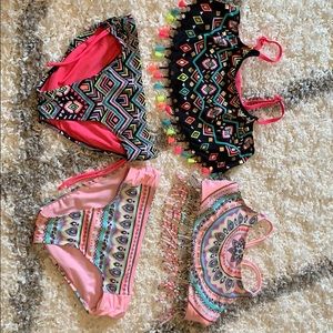 Lot of 2 Justice swim suits